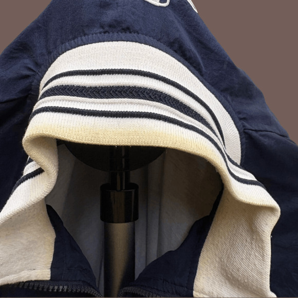 Champion Half-Zip Pullover | Navy Striped | Size XL | Vintage - Picture 4 of 6